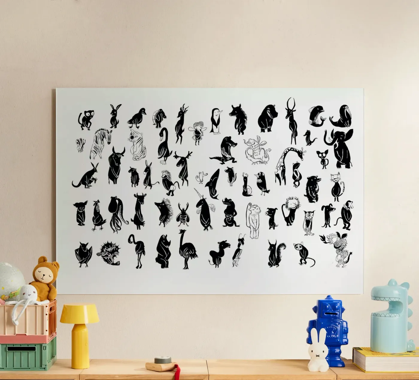 Naked Black acryl van Monika Aichele