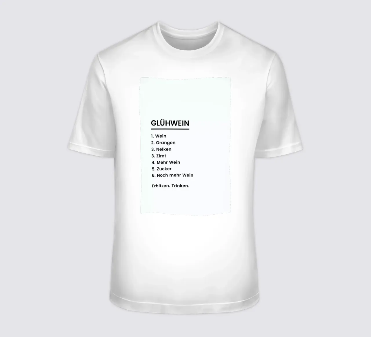 Glühwein Recipe t-shirt da Studio One
