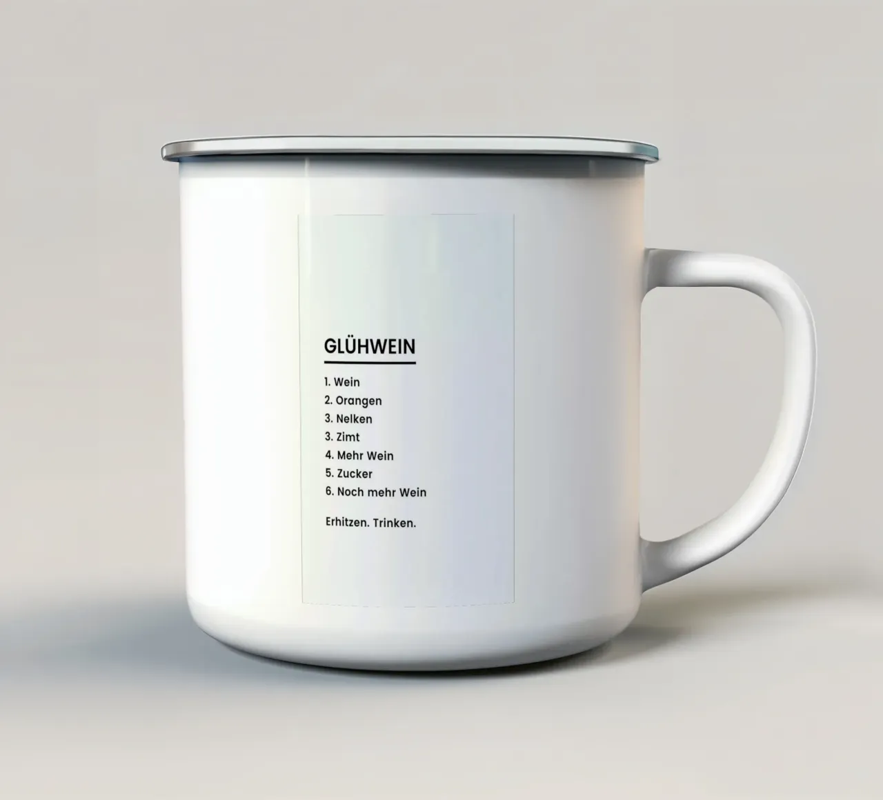 Glühwein Recipe tazza in smalto da Studio One