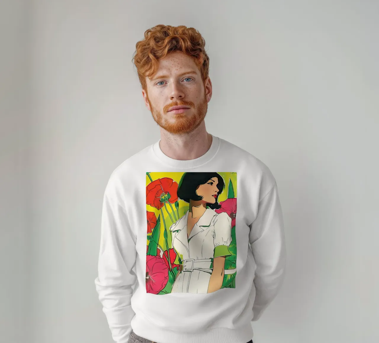 Donna e papaveri felpa da DaarbyN