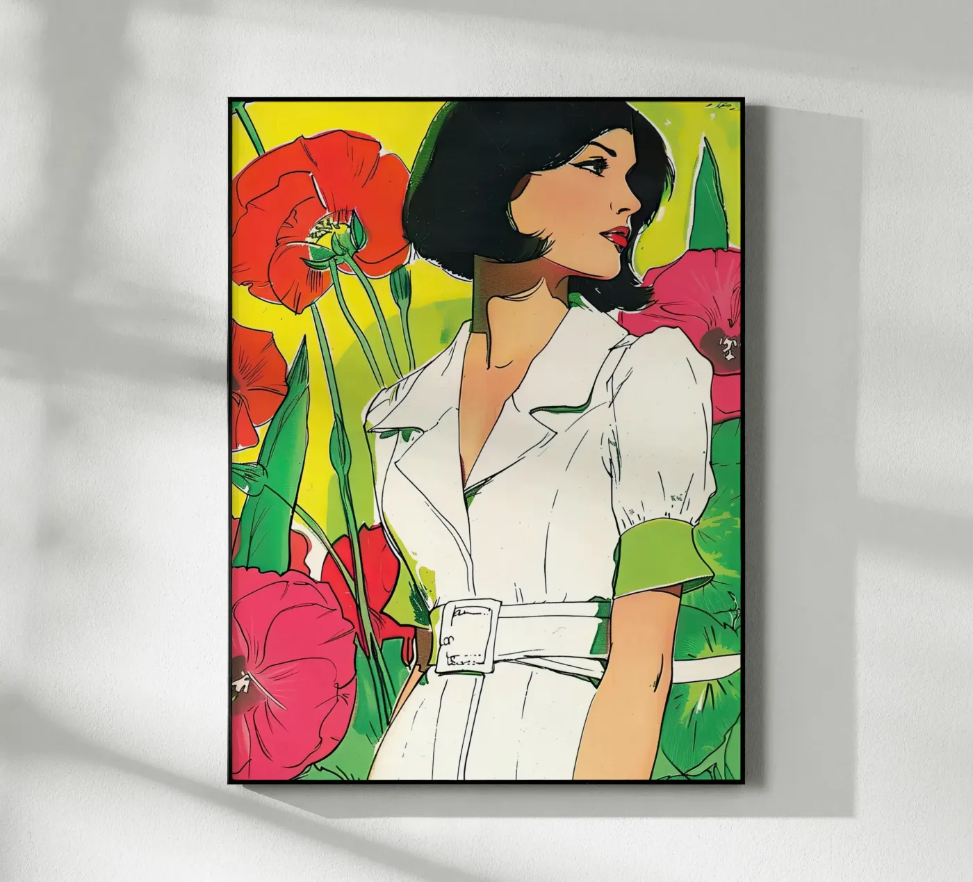 Woman and Poppies plexiglas de DaarbyN