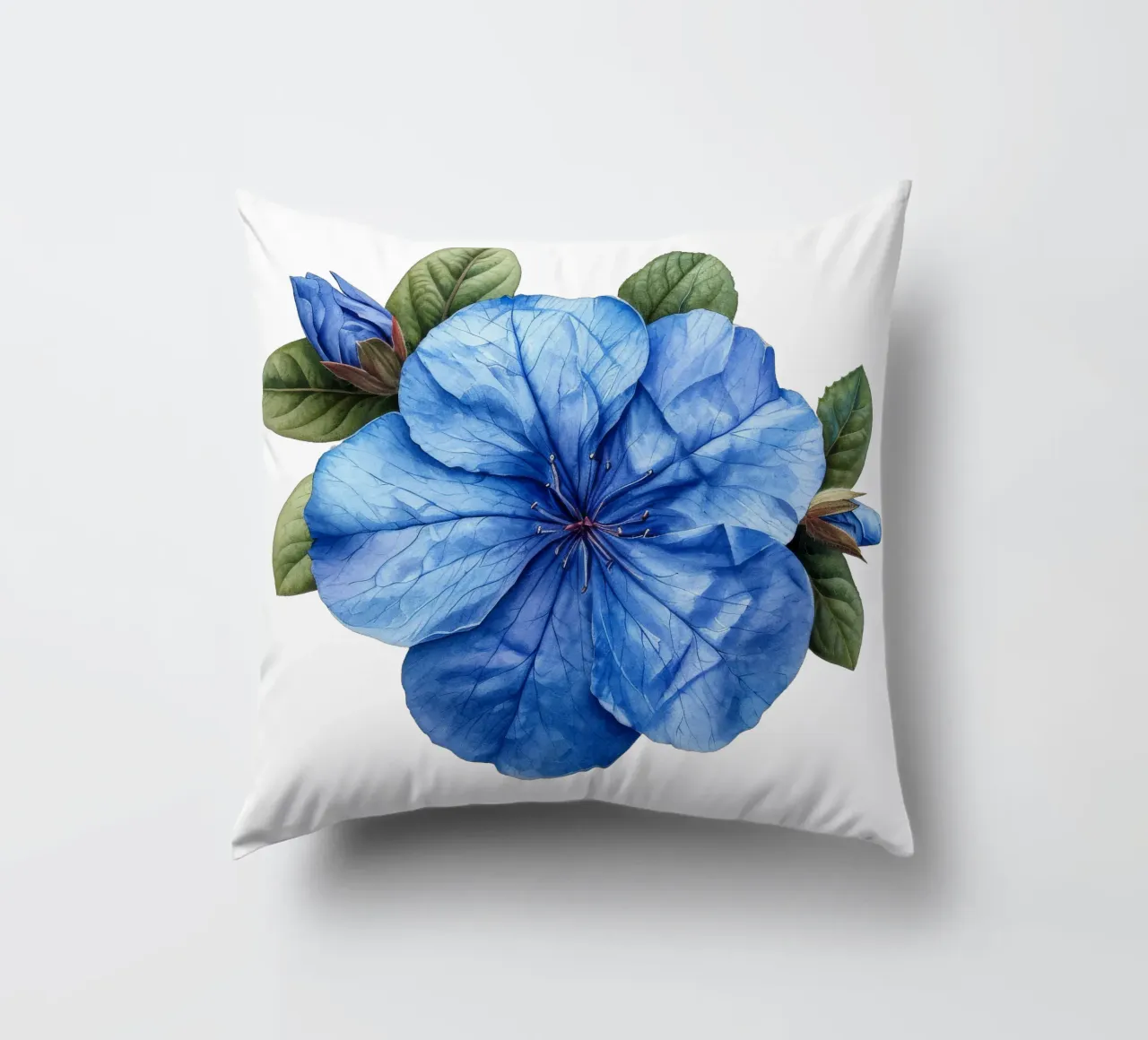 Fiore di plumbago cuscino da Bold Blooms
