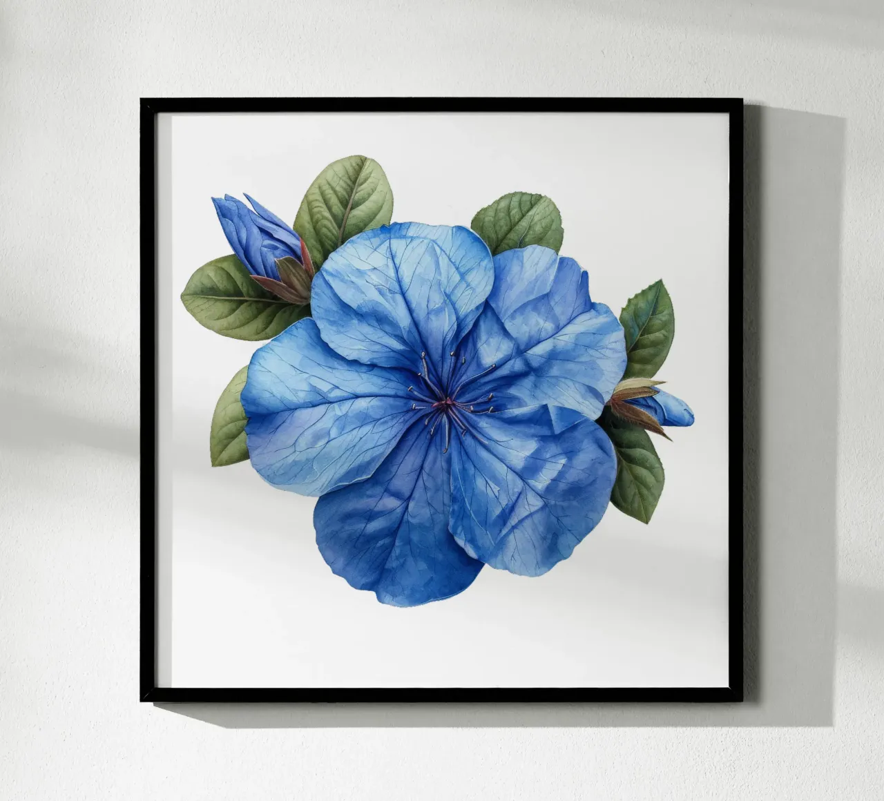 Fiore di plumbago poster con telaio in plastica da Bold Blooms
