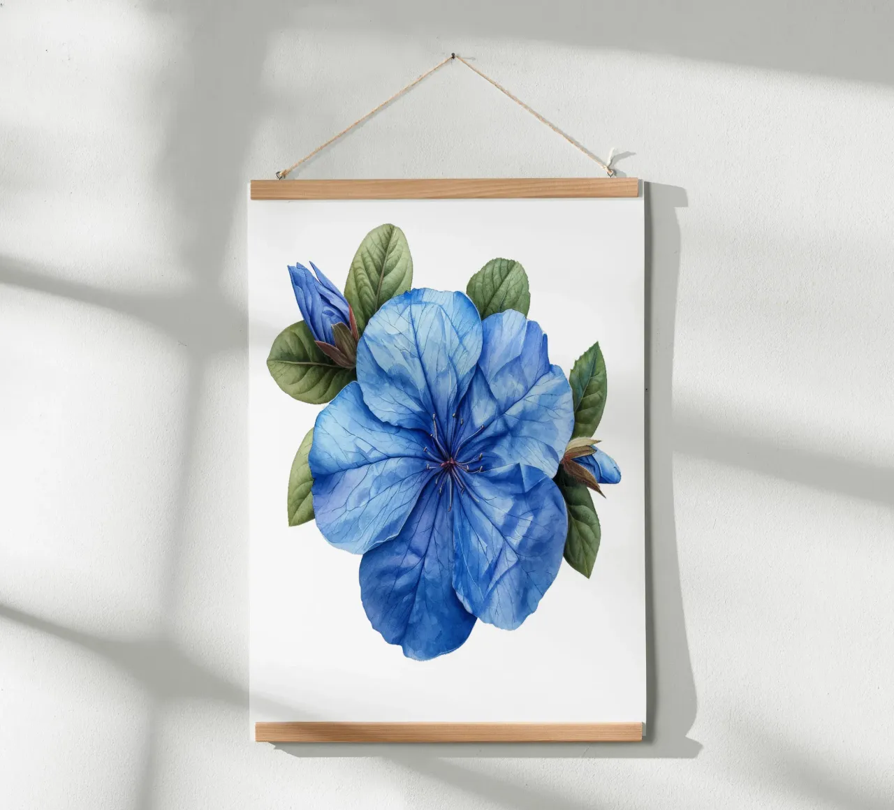 Fiore di plumbago poster con telaio in plastica da Bold Blooms