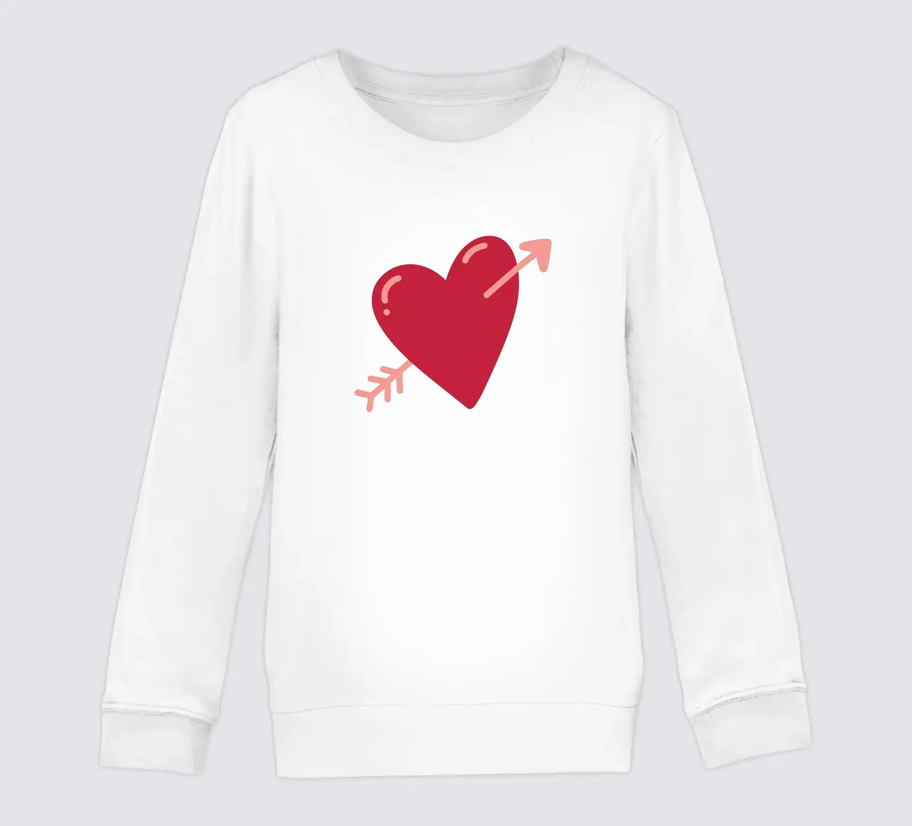 Cuore con freccia felpa bambino da Illustration Raissa Oltmanns
