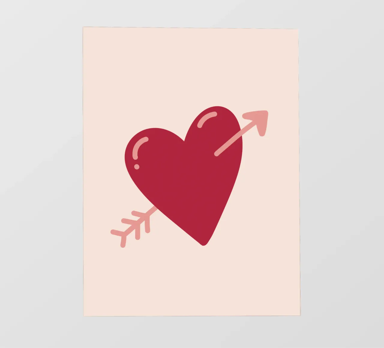 Cuore con freccia pellicola backlit da Illustration Raissa Oltmanns
