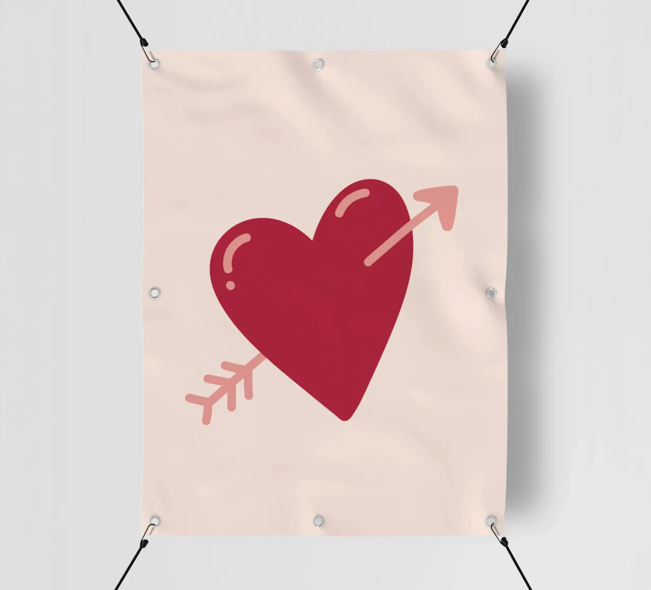 Cuore con freccia telo in pvc da Illustration Raissa Oltmanns