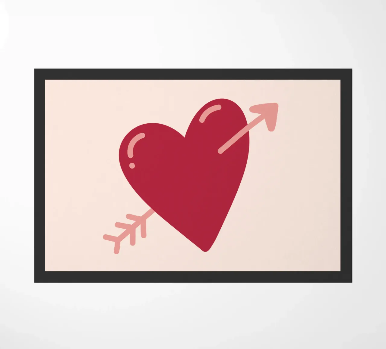 Cuore con freccia zerbino da Illustration Raissa Oltmanns