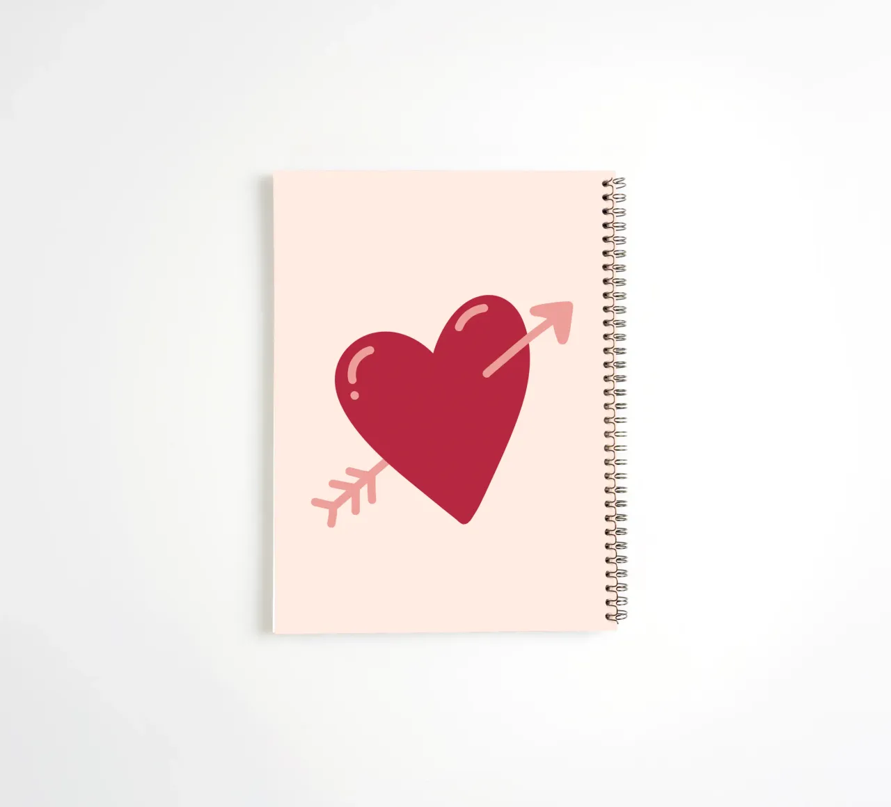 Heart with arrow spiral notebook by Illustration Raissa Oltmanns