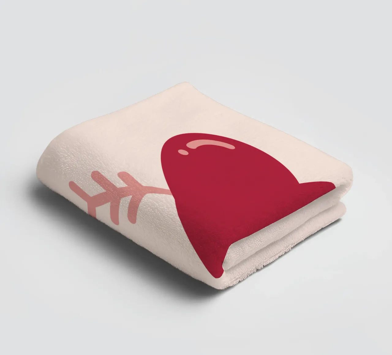 Heart with arrow towel by Illustration Raissa Oltmanns