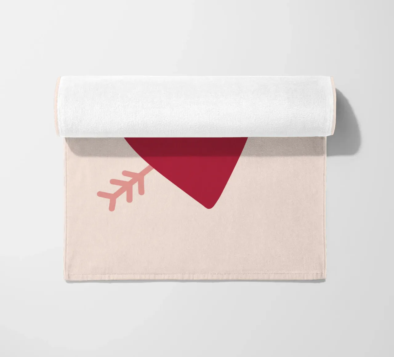 Cuore con freccia telo mare da Illustration Raissa Oltmanns
