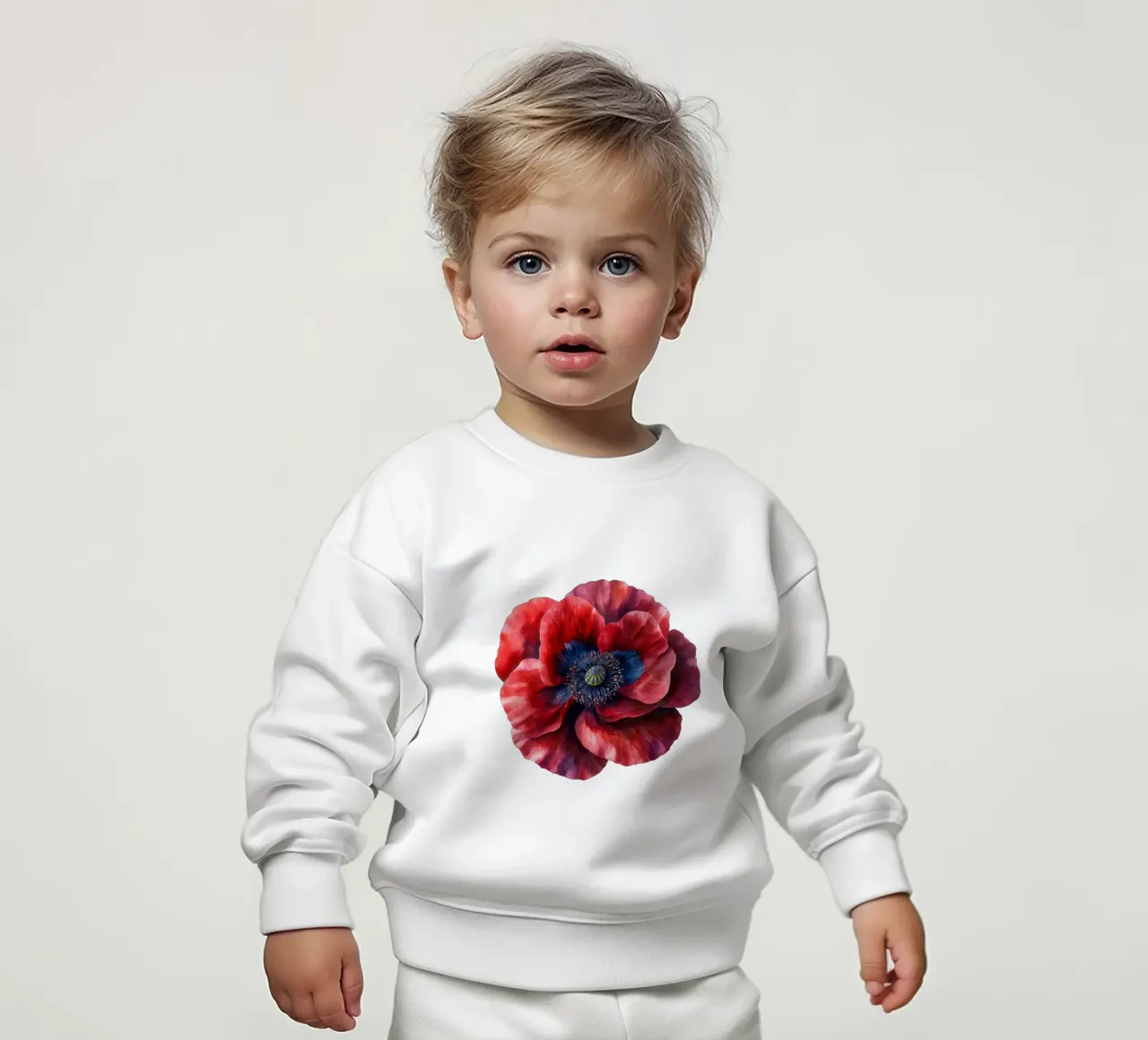 Fiore di papavero felpa neonato da Bold Blooms