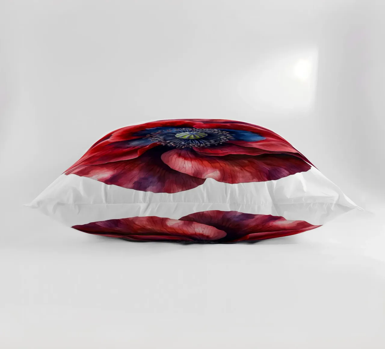 Poppy Flower decorative cushion by Bold Blooms
