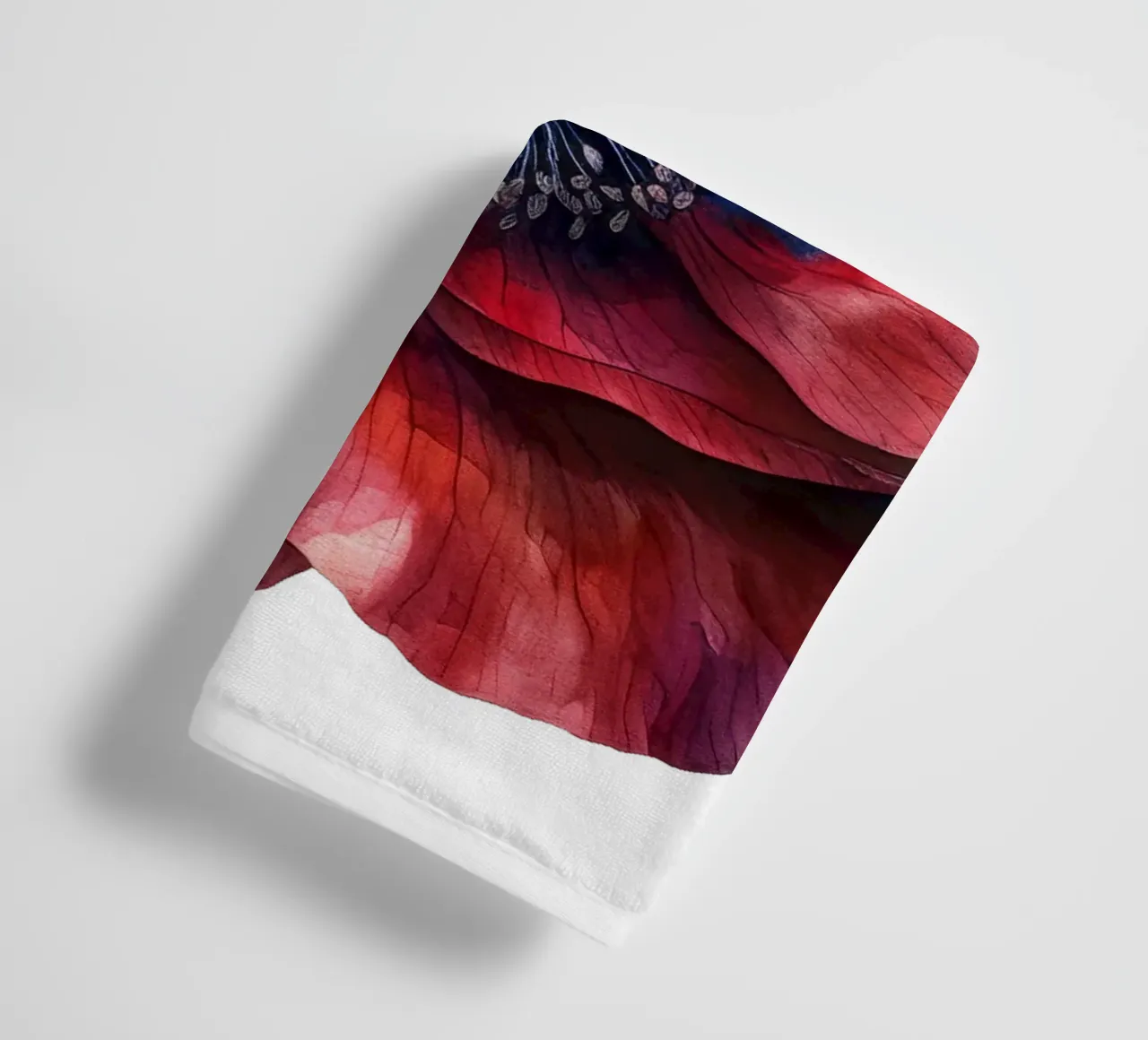 Poppy Flower towel by Bold Blooms