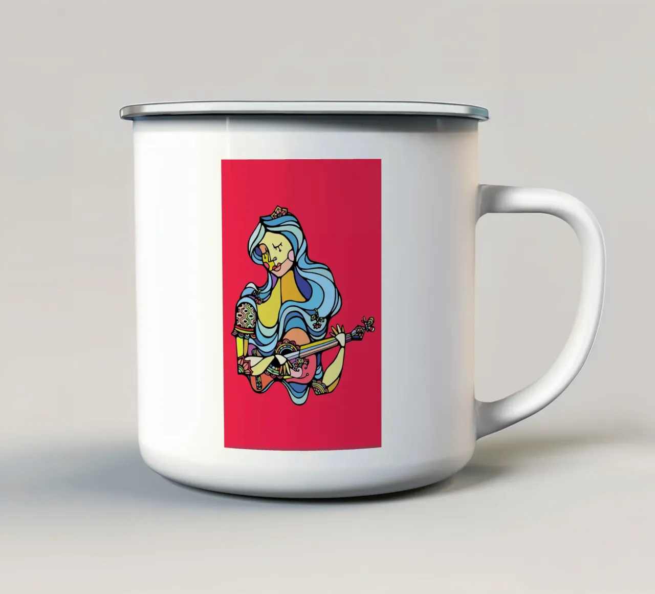 The Singer tazza in smalto da Ninhol