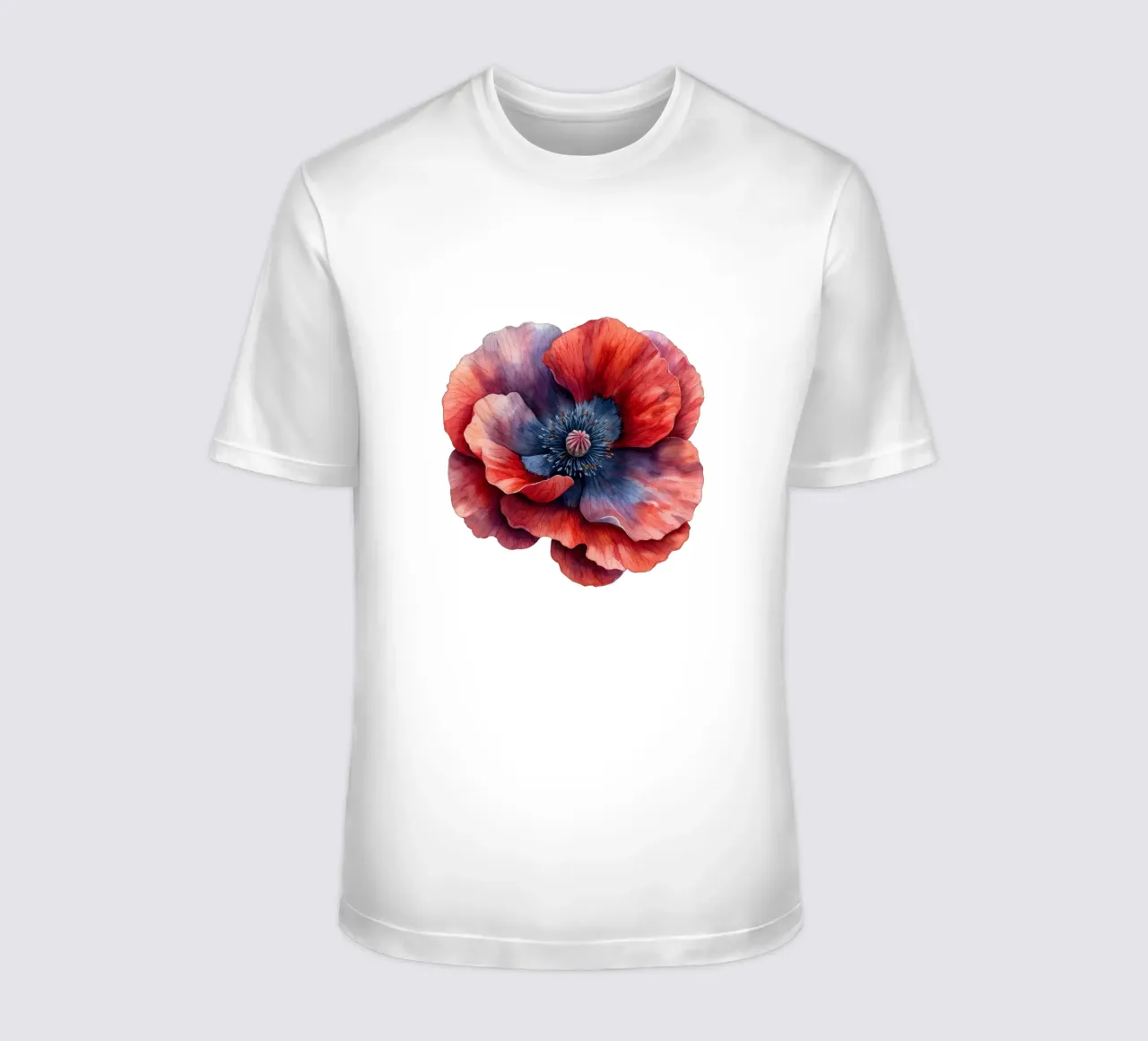 Poppy Flower t-shirt by Bold Blooms