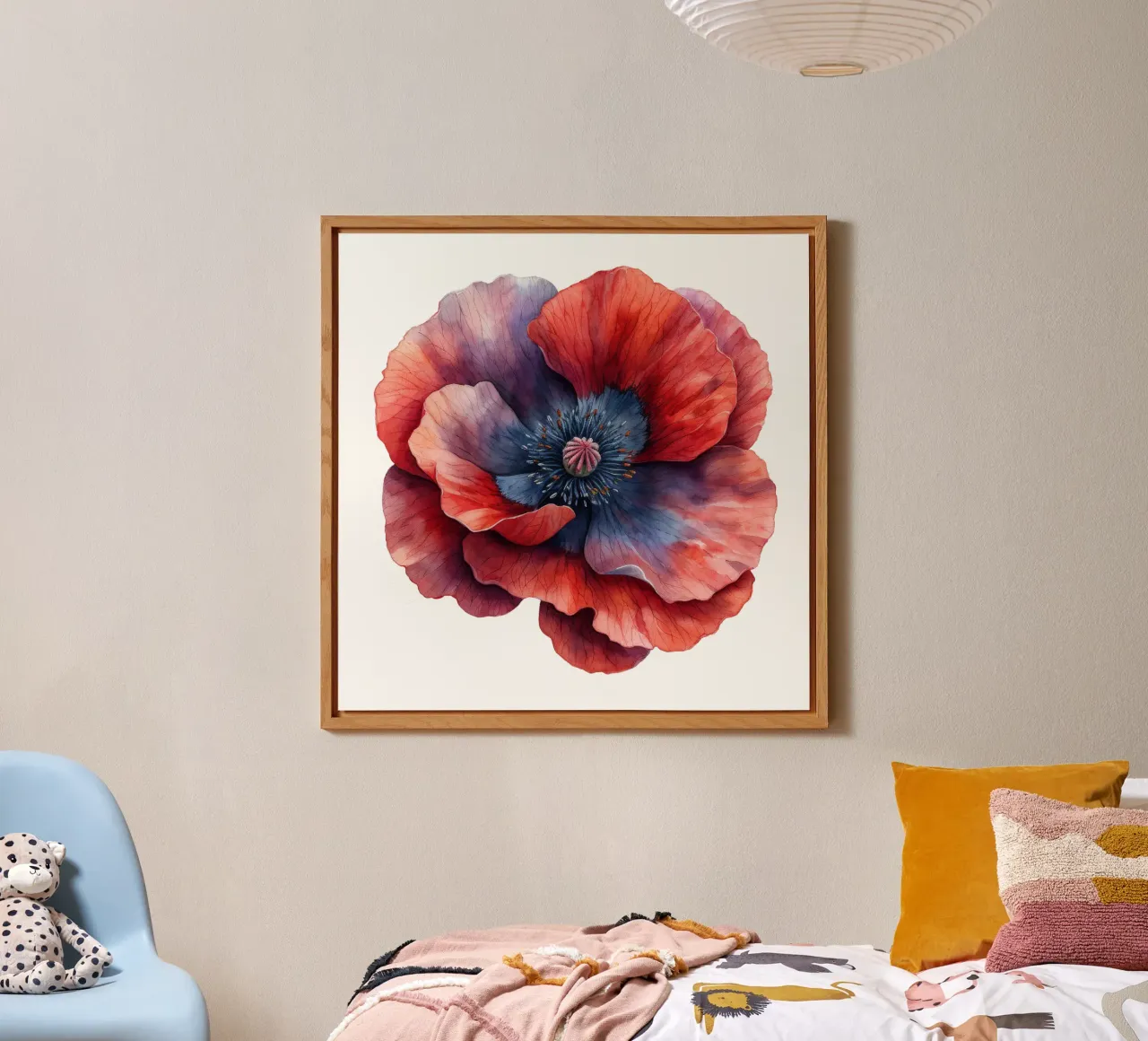 Poppy Flower alu-dibond by Bold Blooms