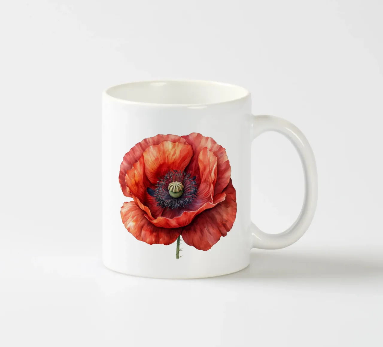Fiore di papavero tazza in ceramica da Bold Blooms