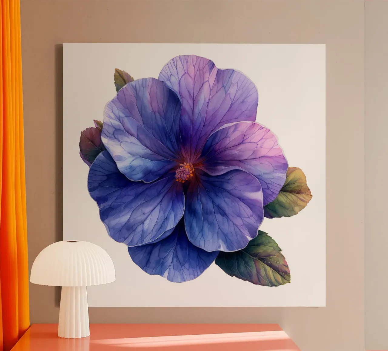Fiore di primula tela con Cornice a cassetta da Bold Blooms