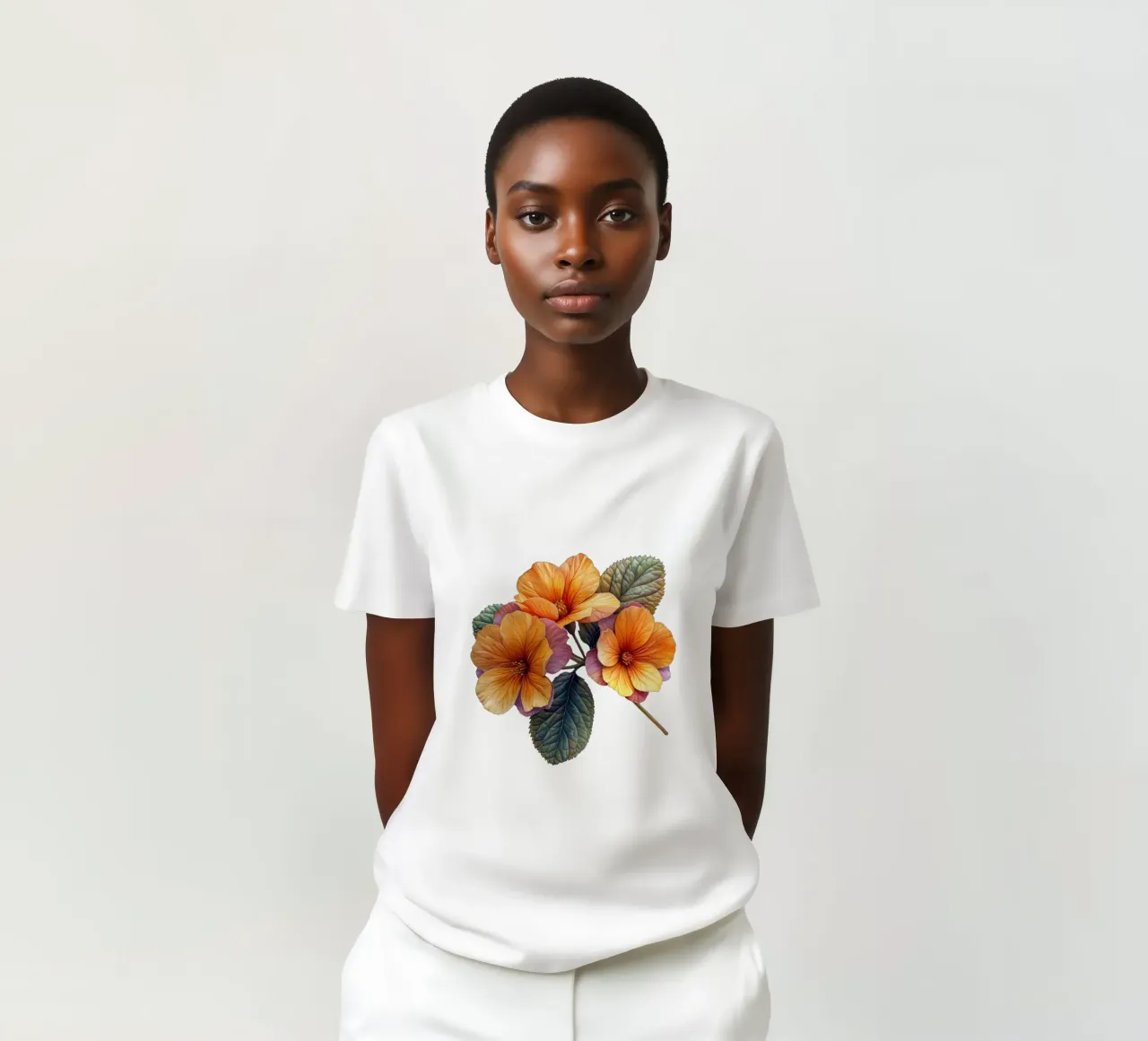 Fiore di primula t-shirt da Bold Blooms