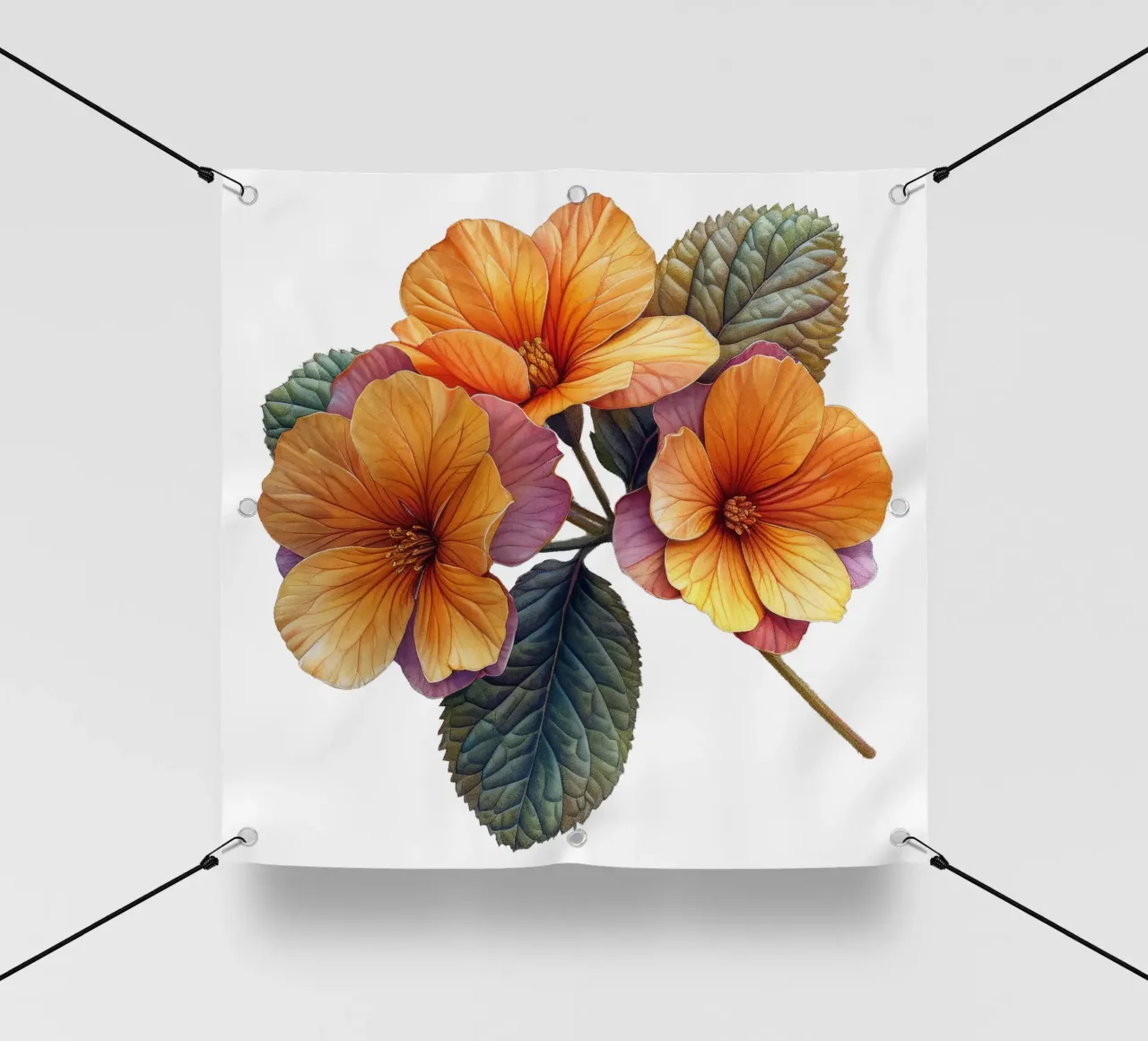 Fiore di primula telo in pvc da Bold Blooms