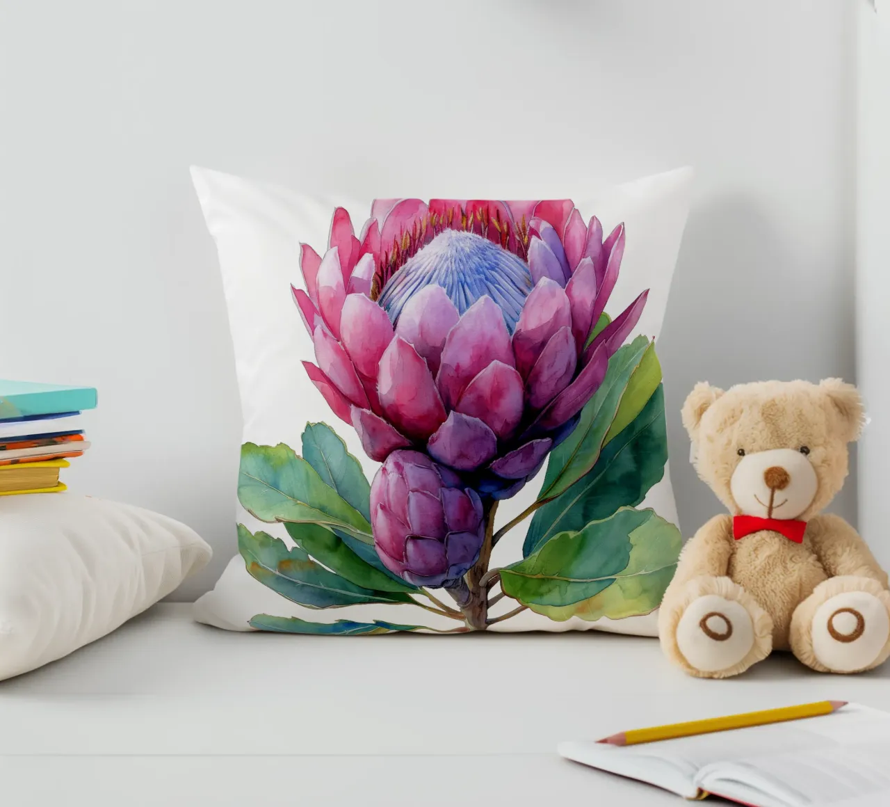 Fiore di protea cuscino da Bold Blooms