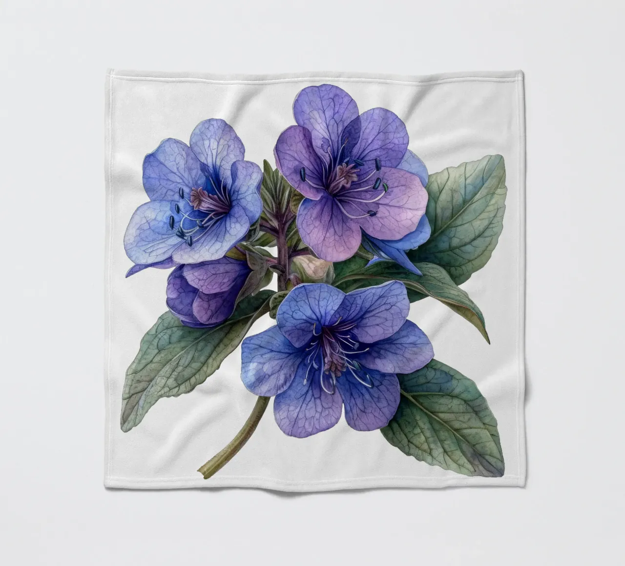 Fleur de Pulmonaria plaid polaire de Bold Blooms
