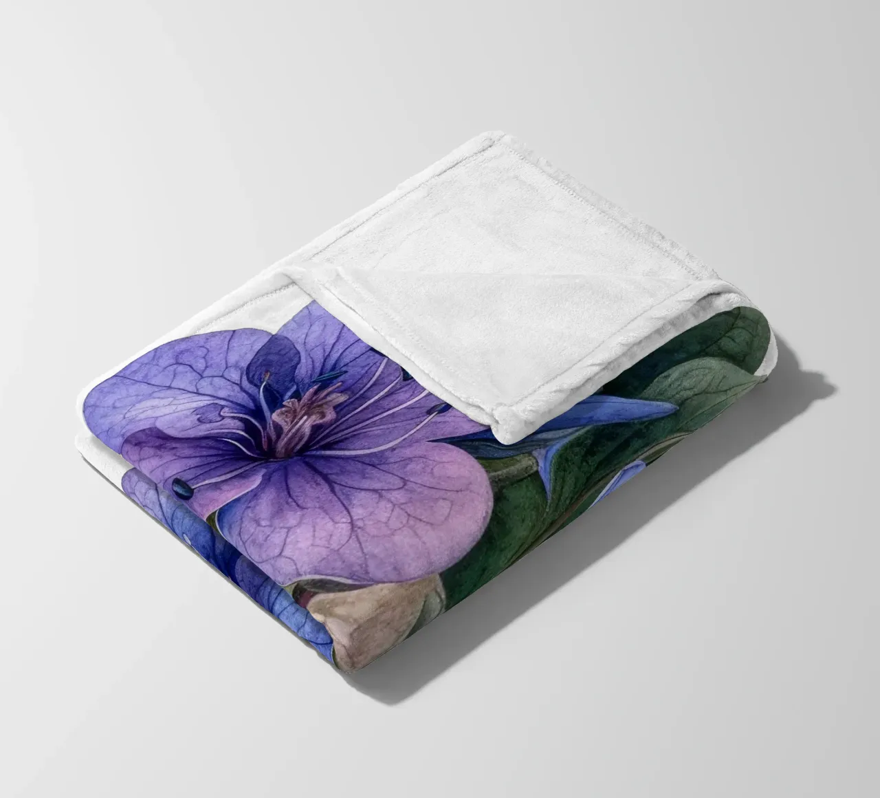 Fleur de Pulmonaria plaid polaire de Bold Blooms