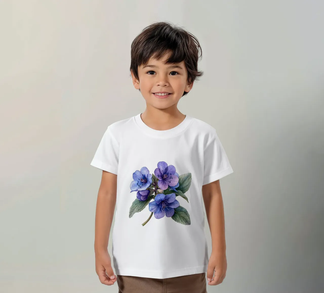 Fleur de Pulmonaria t-shirt enfant de Bold Blooms