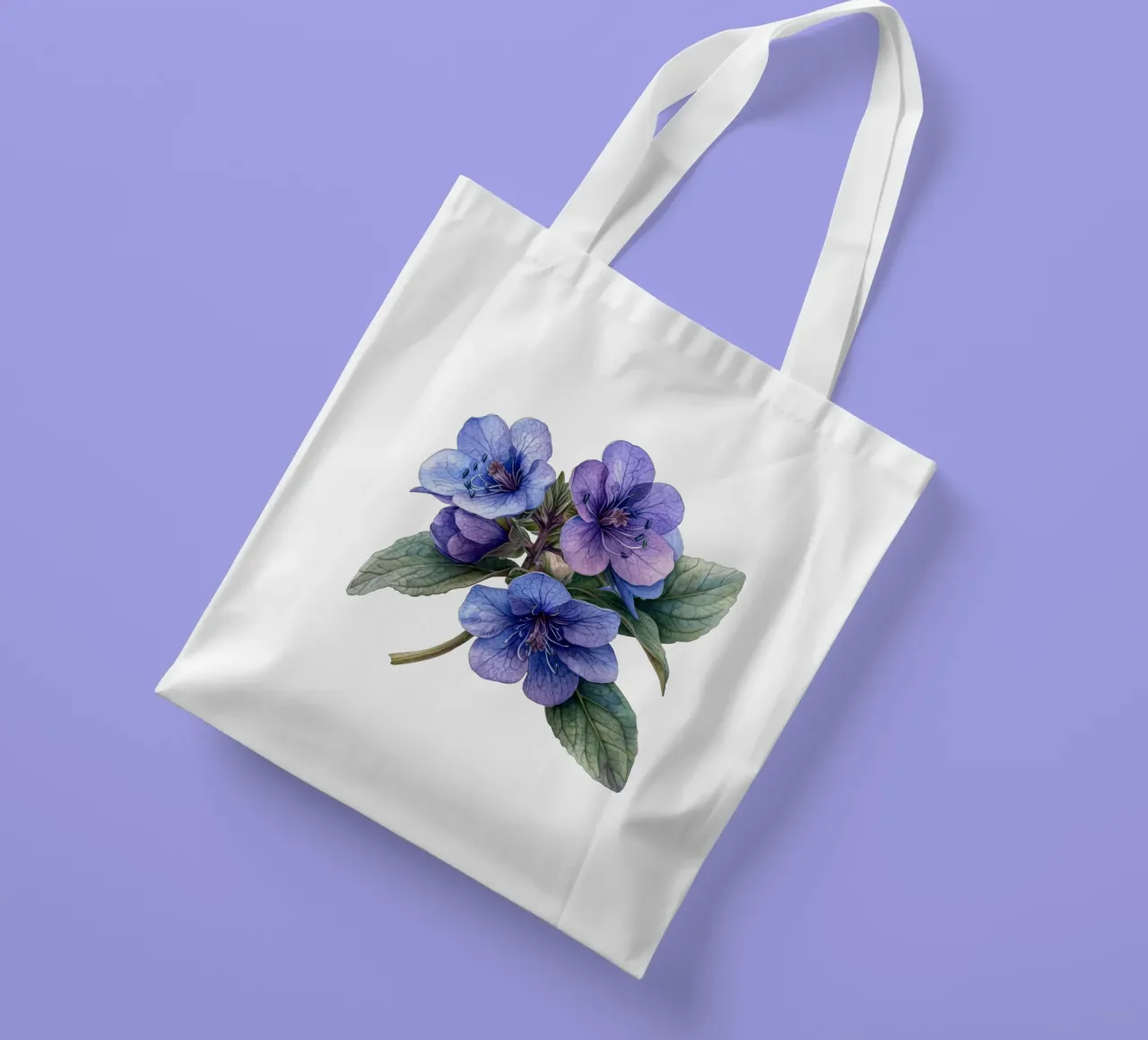 Fleur de Pulmonaria tote bag de Bold Blooms