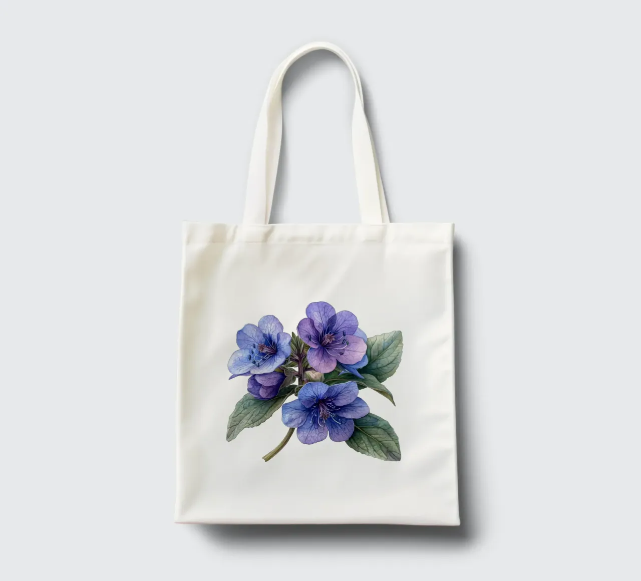 Fleur de Pulmonaria tote bag de Bold Blooms