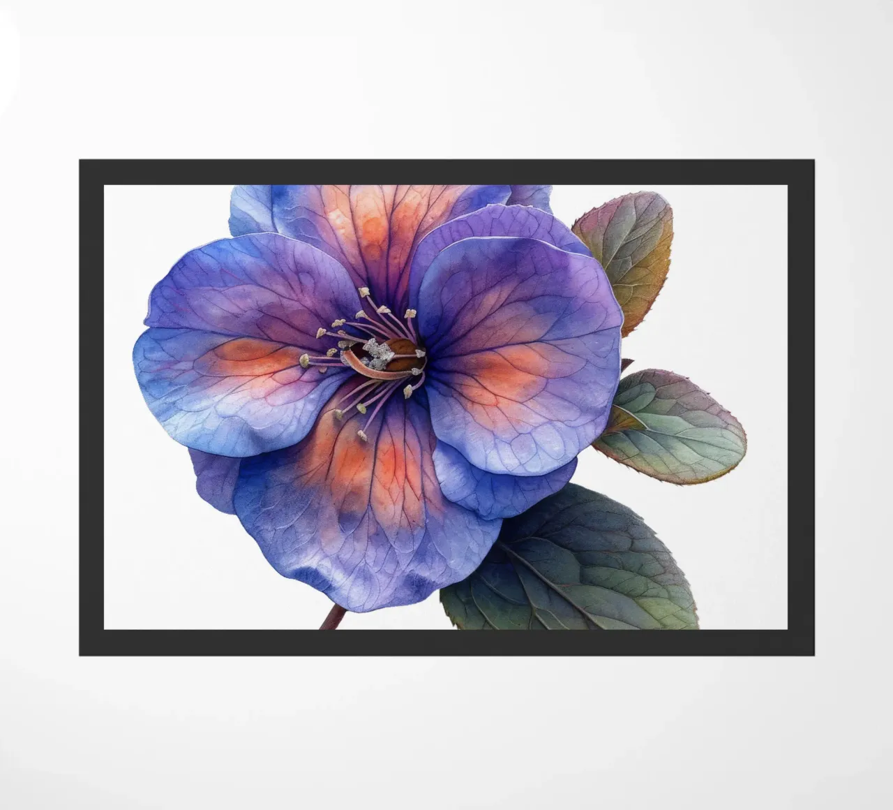 Pulmonaria-Blüte Fußmatte von Bold Blooms