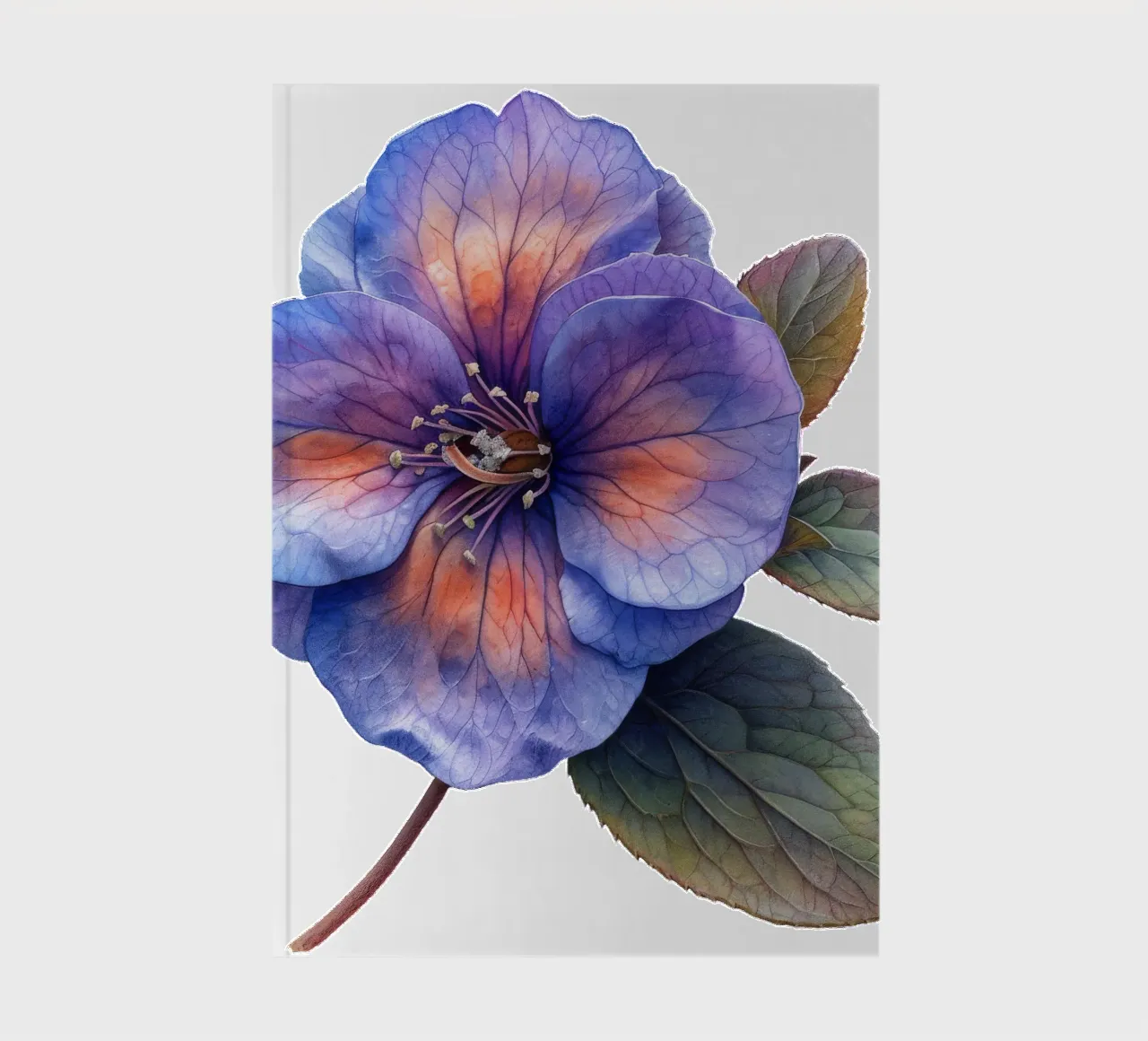 Pulmonaria-Blüte Notizbuch von Bold Blooms