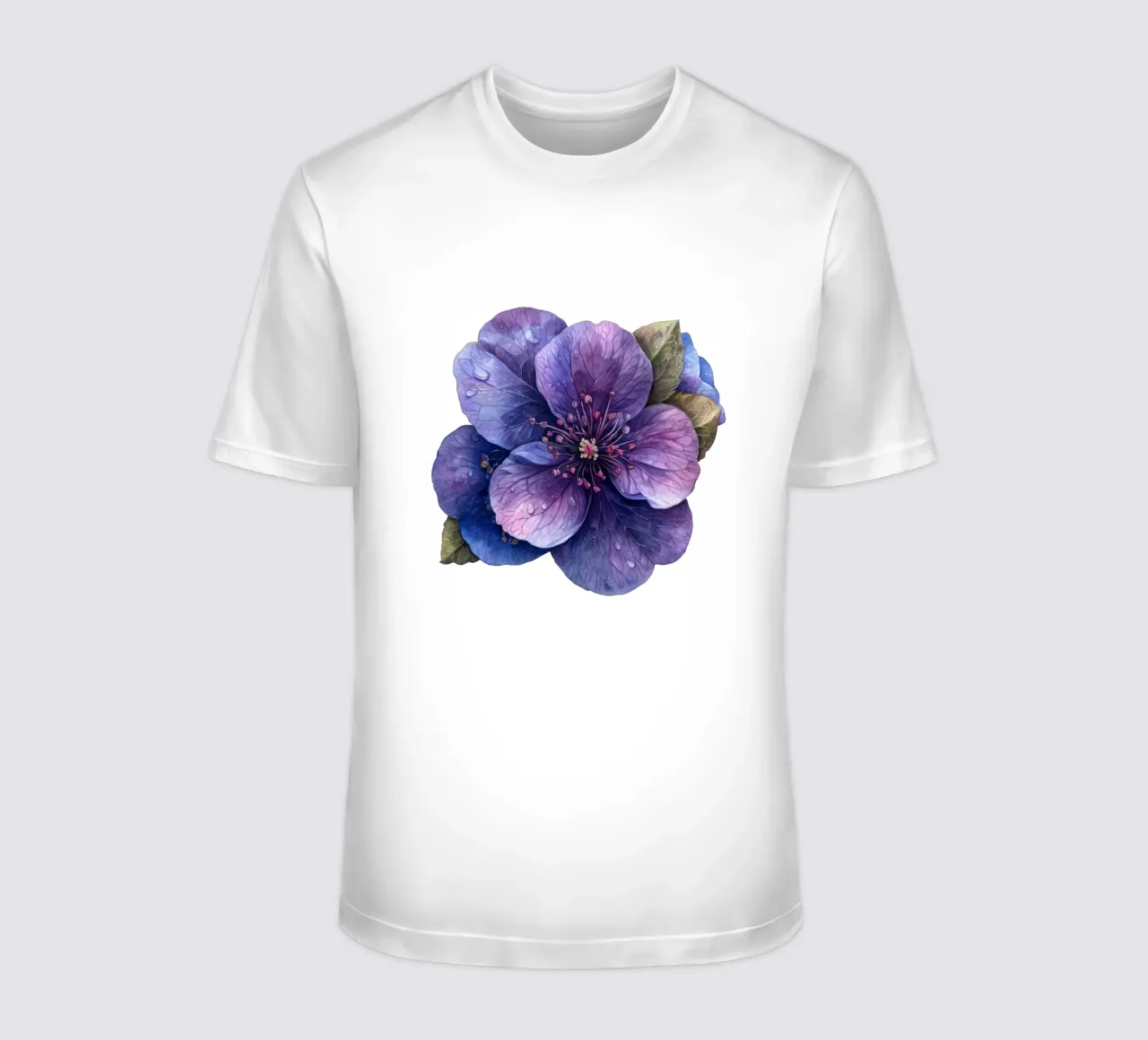 Pulmonaria Flower t-shirt by Bold Blooms