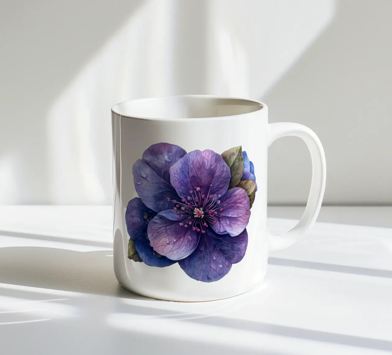 Fiore di Pulmonaria tazza in ceramica da Bold Blooms