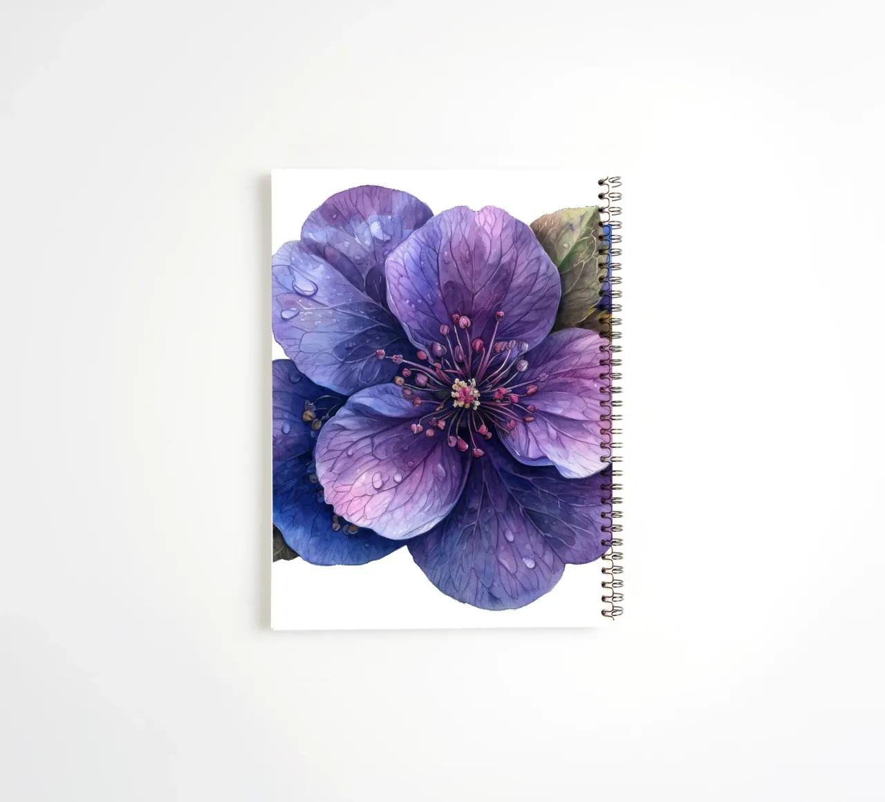 Pulmonaria Flower spiral notebook by Bold Blooms