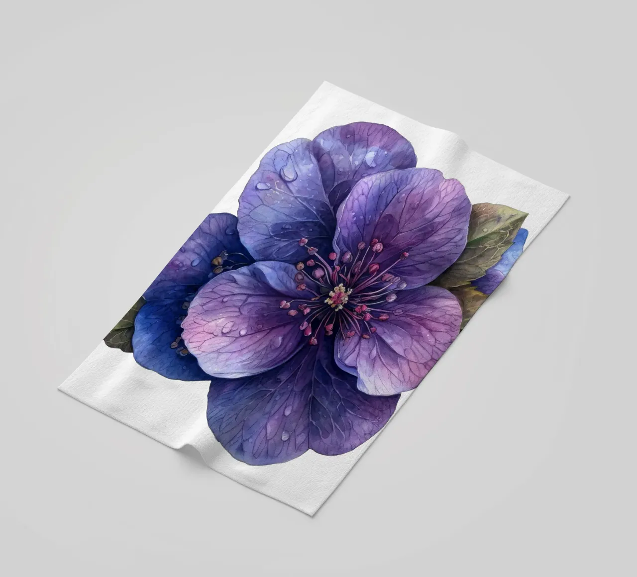 Pulmonaria Flower beach towel by Bold Blooms