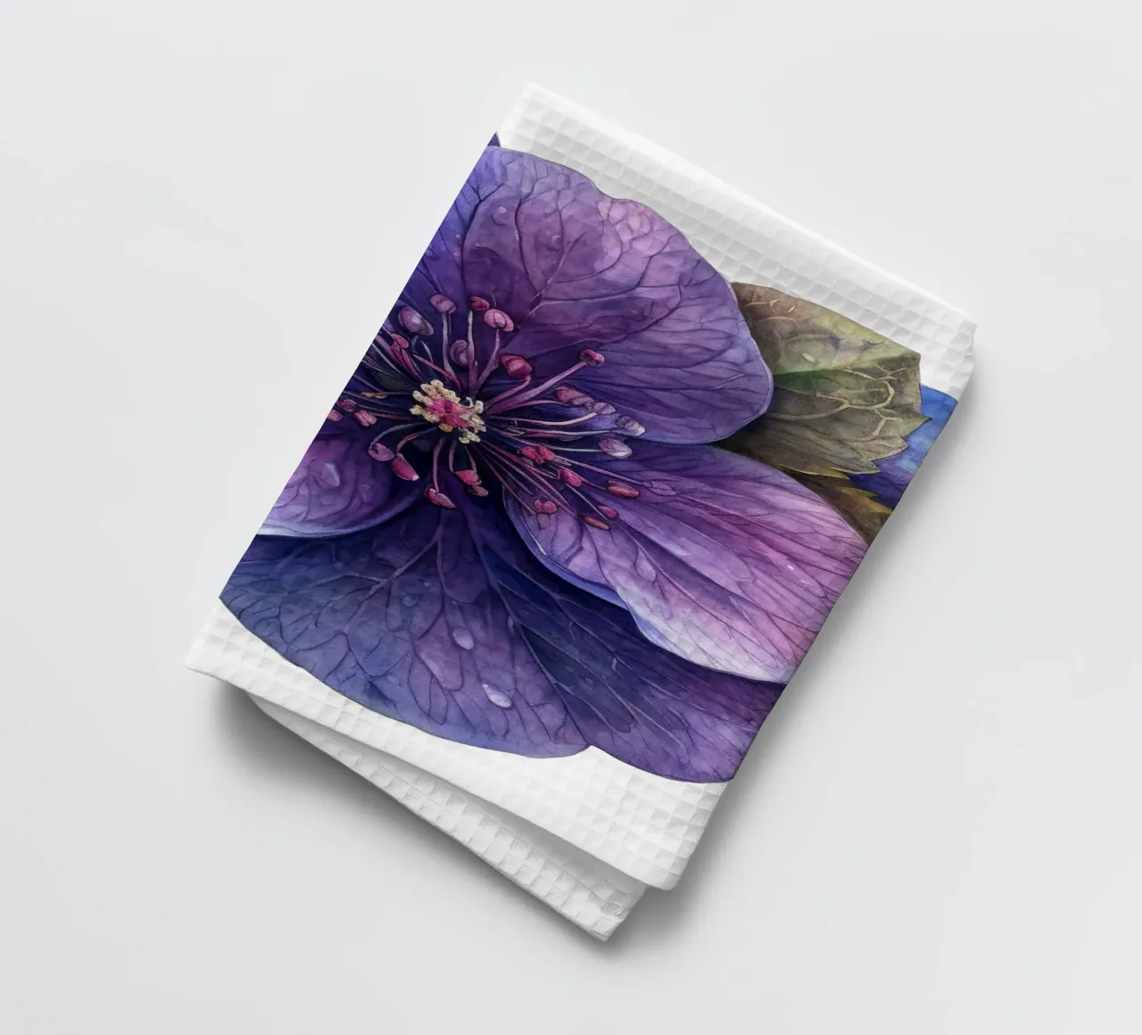 Pulmonaria-Blüte Geschirrtuch von Bold Blooms
