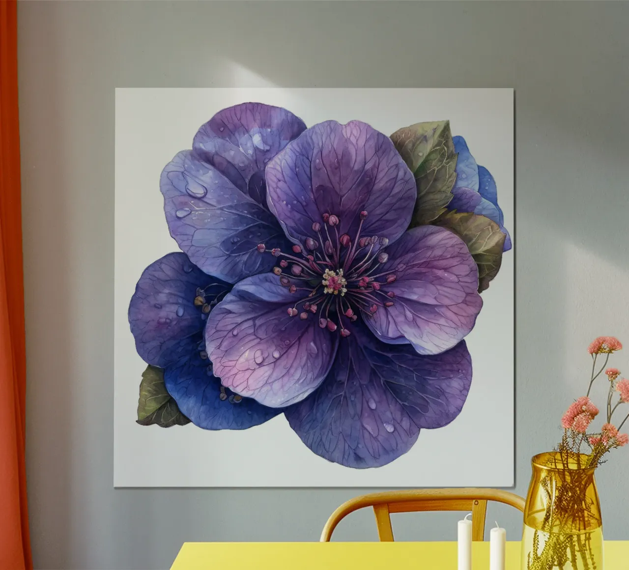 Pulmonaria Flower poster by Bold Blooms