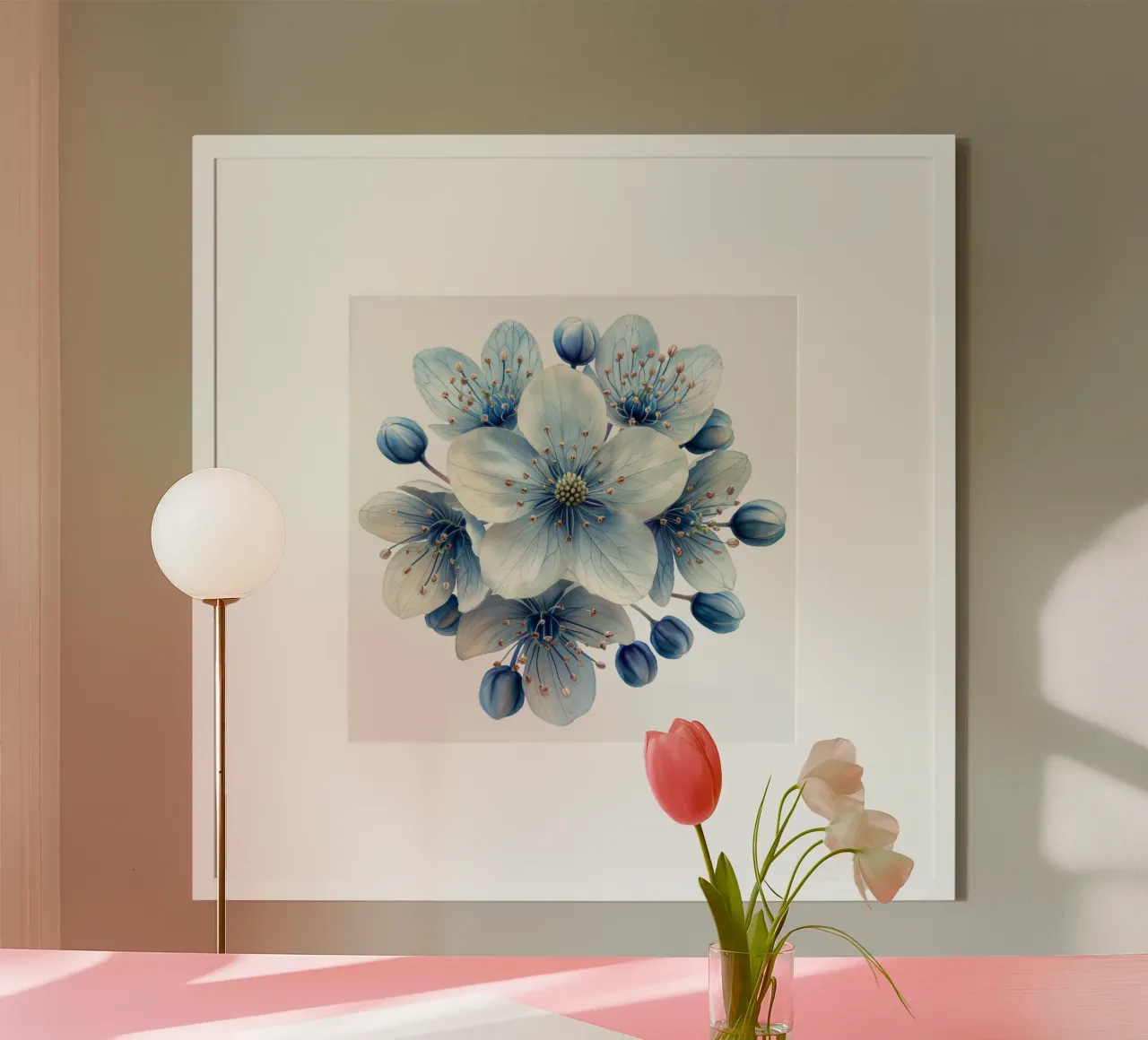 Fiore in pizzo Queen Annes poster da Bold Blooms