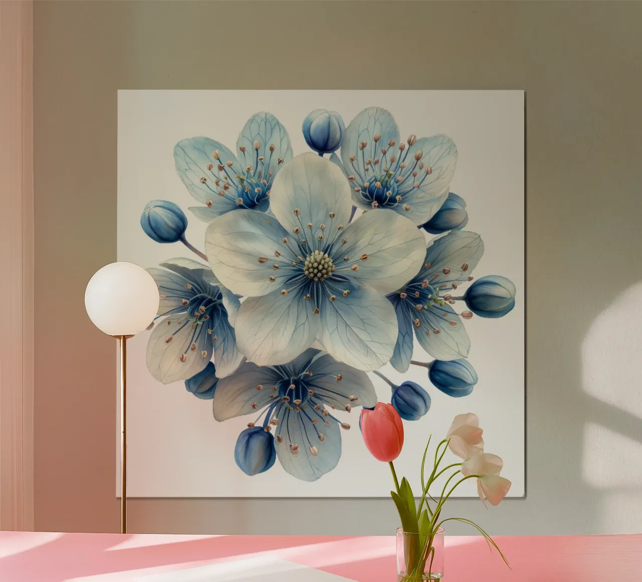 Fiore in pizzo Queen Annes poster da Bold Blooms