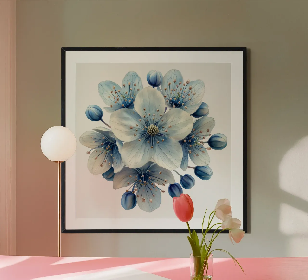 Fiore in pizzo Queen Annes poster da Bold Blooms
