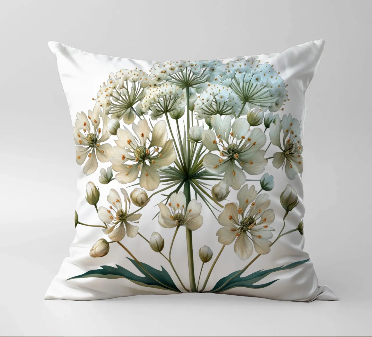 Fiore in pizzo Queen Annes cuscino da Bold Blooms