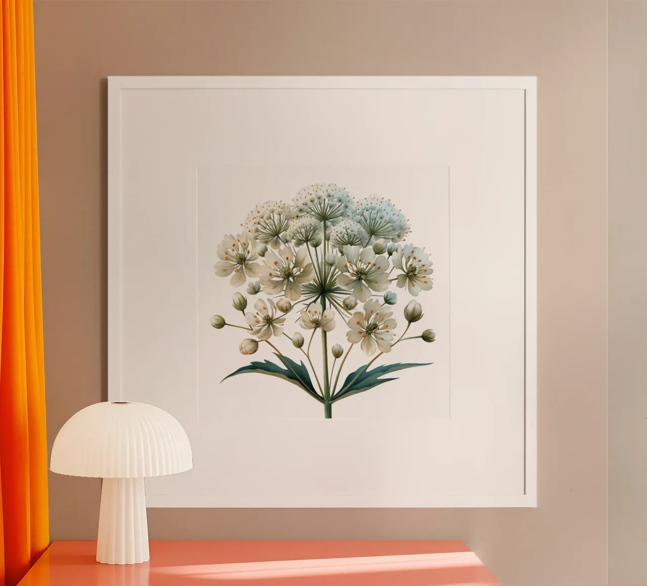 Fiore in pizzo Queen Annes poster da Bold Blooms