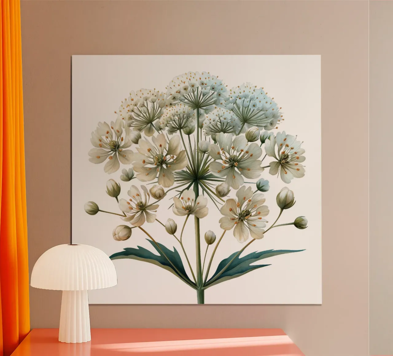 Fiore in pizzo Queen Annes poster da Bold Blooms