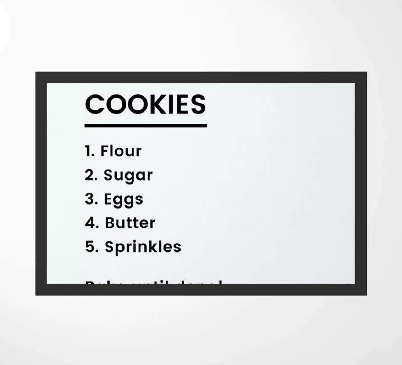 Cookie Recipe zerbino da Studio One