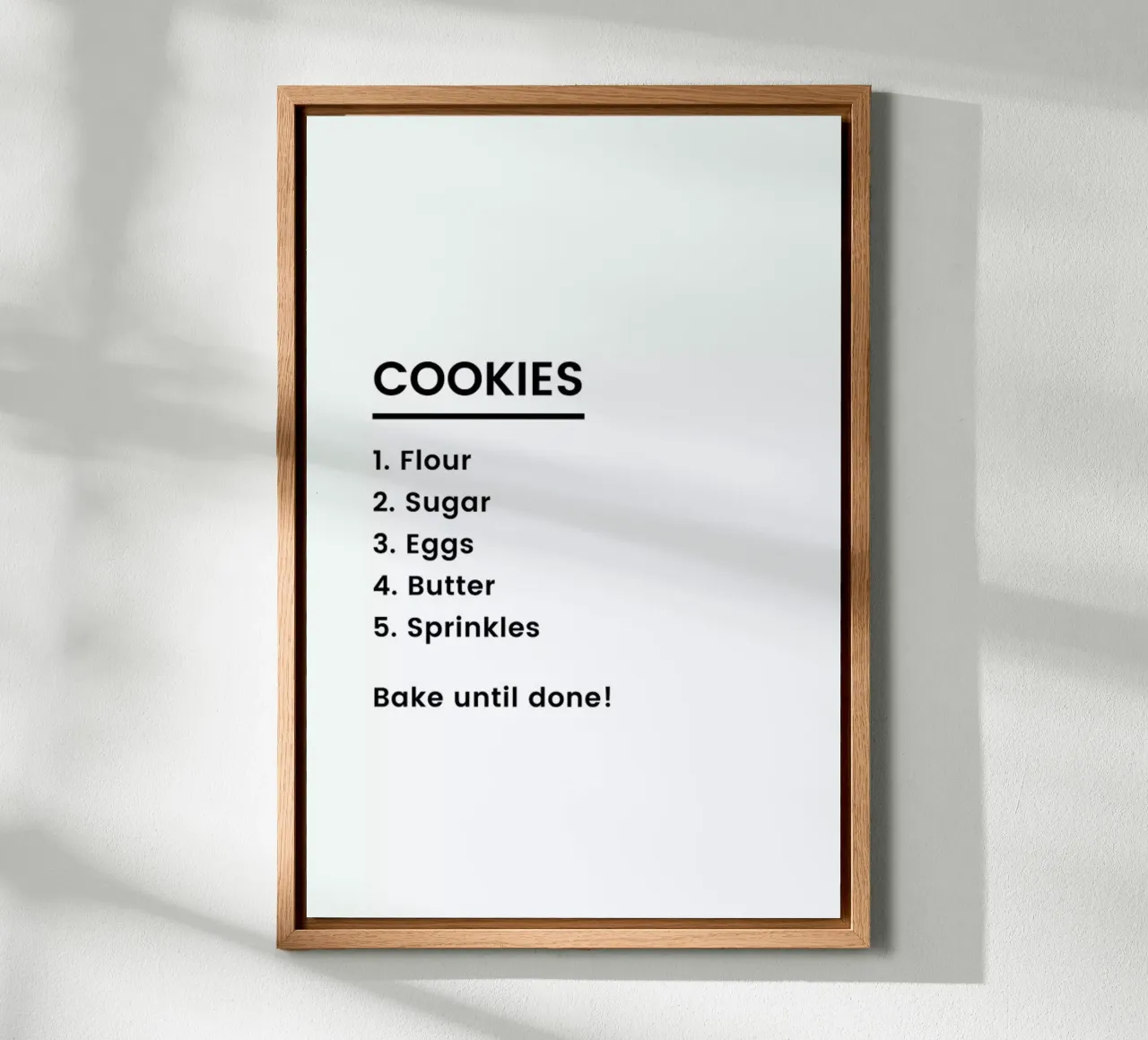 Cookie Recipe canvas by Studio One