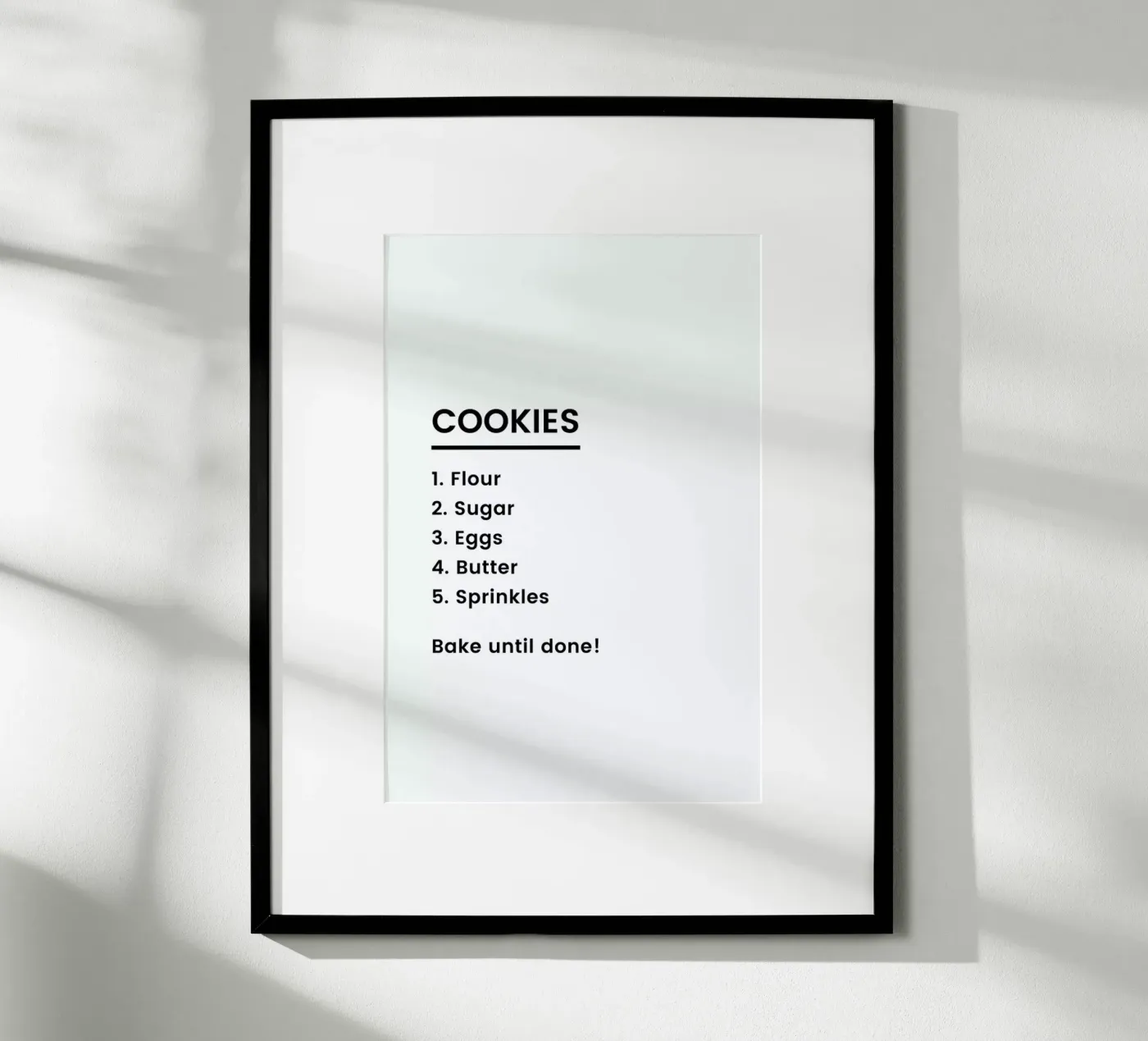 Cookie Recipe poster by Studio One