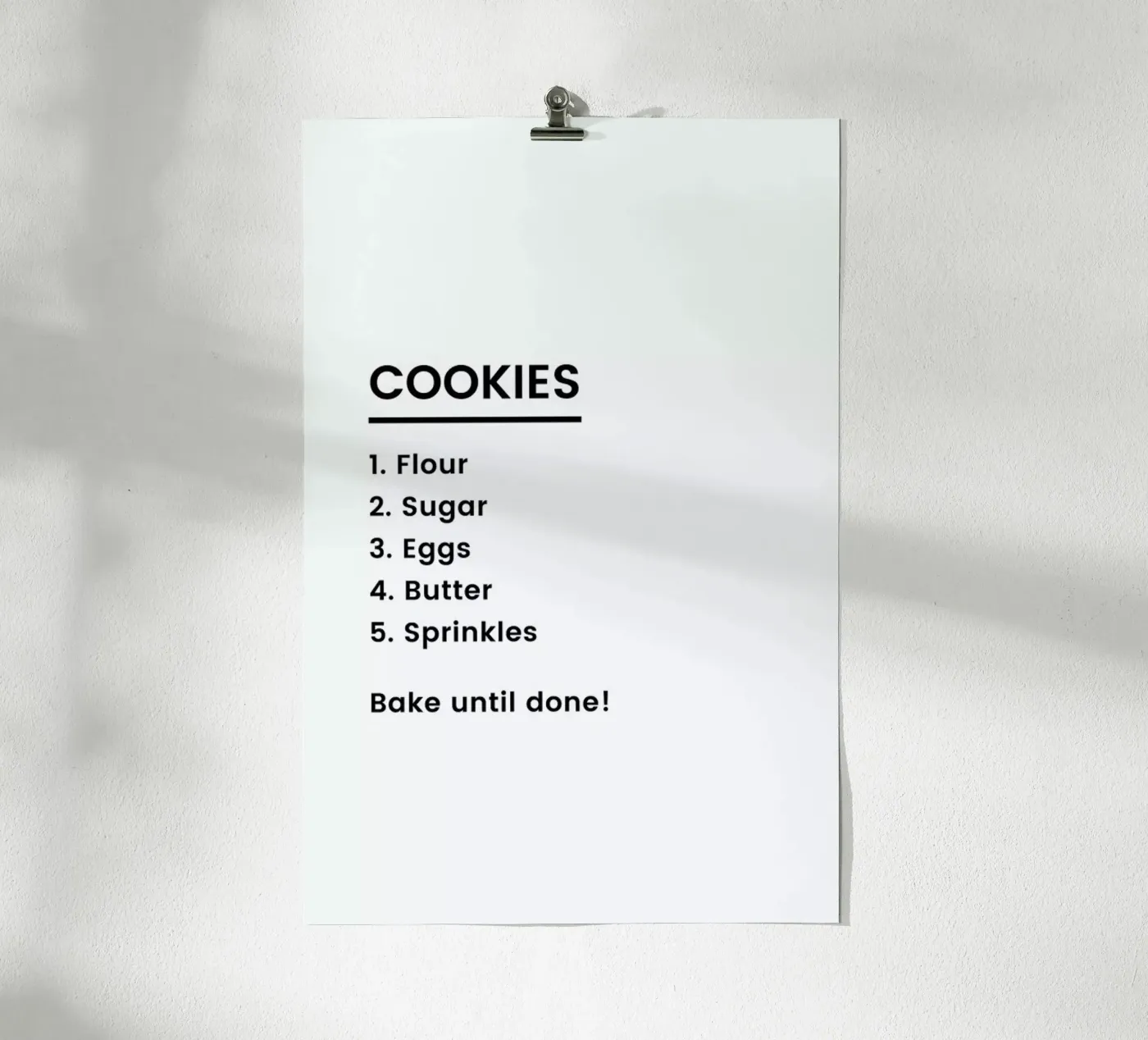 Cookie Recipe poster da Studio One