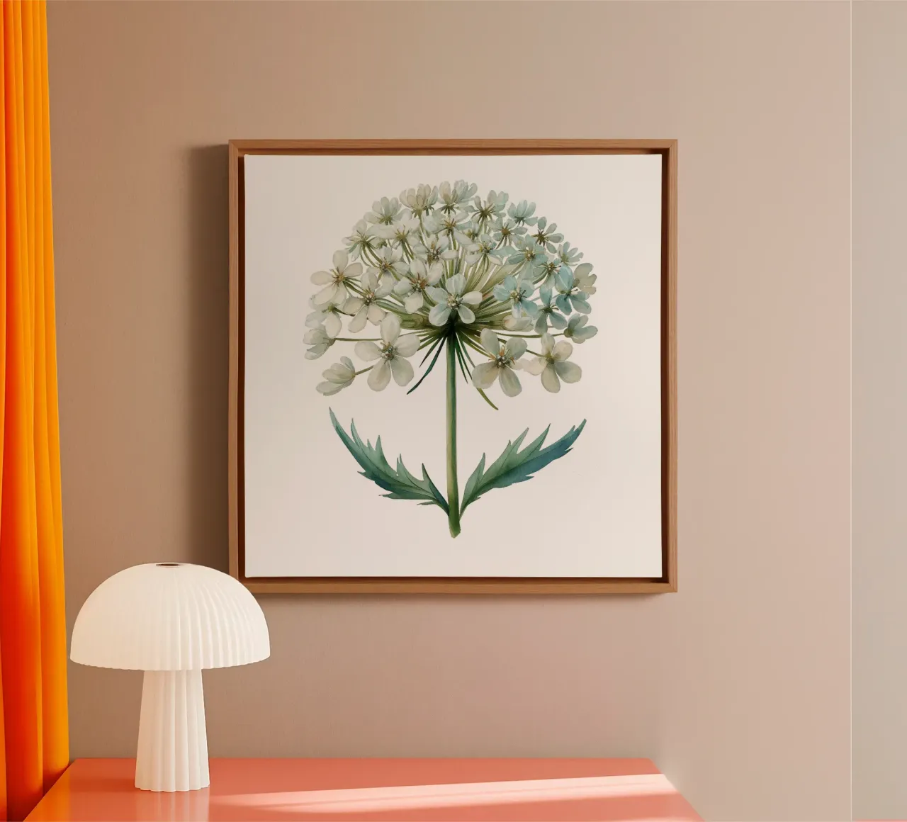 Fiore in pizzo Queen Annes tela con Cornice a cassetta da Bold Blooms